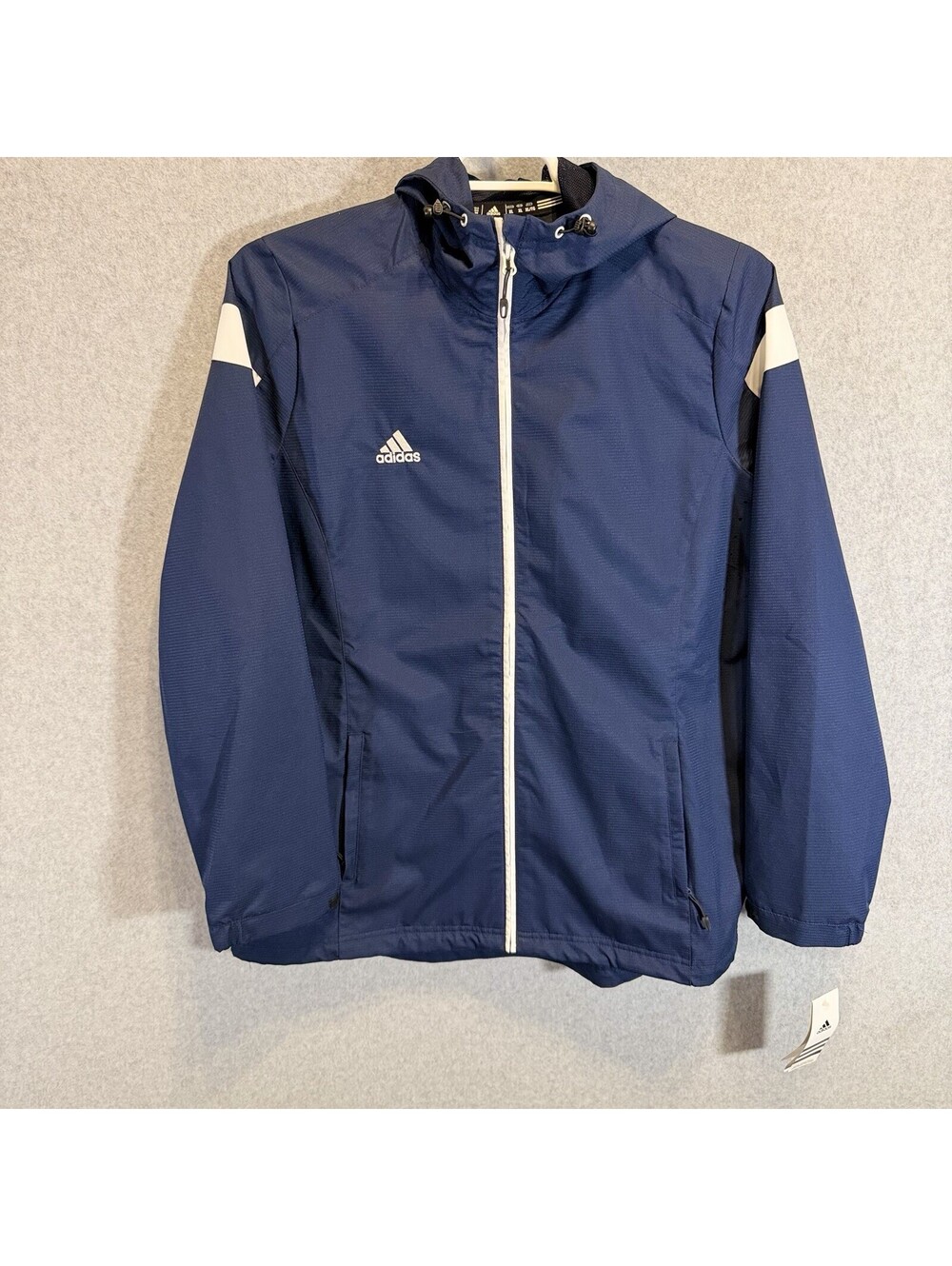 Adidas ClimaProof Windbreaker Jacket - Collegiate Navy Women's Size XL